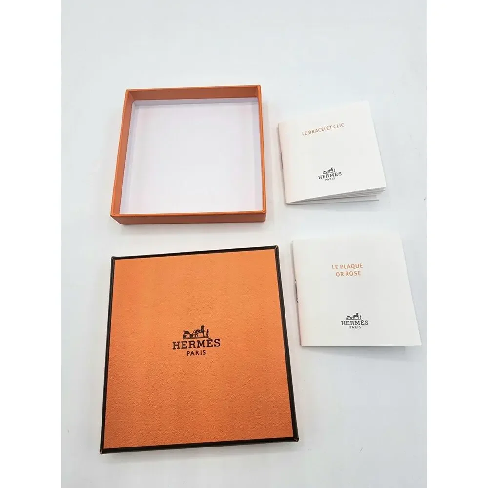 Hermes Empty Box with Pamphlets and Gift Bag.